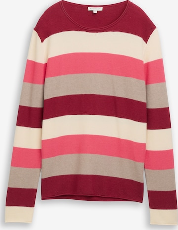 TOM TAILOR Sweter w kolorze czerwony: przód