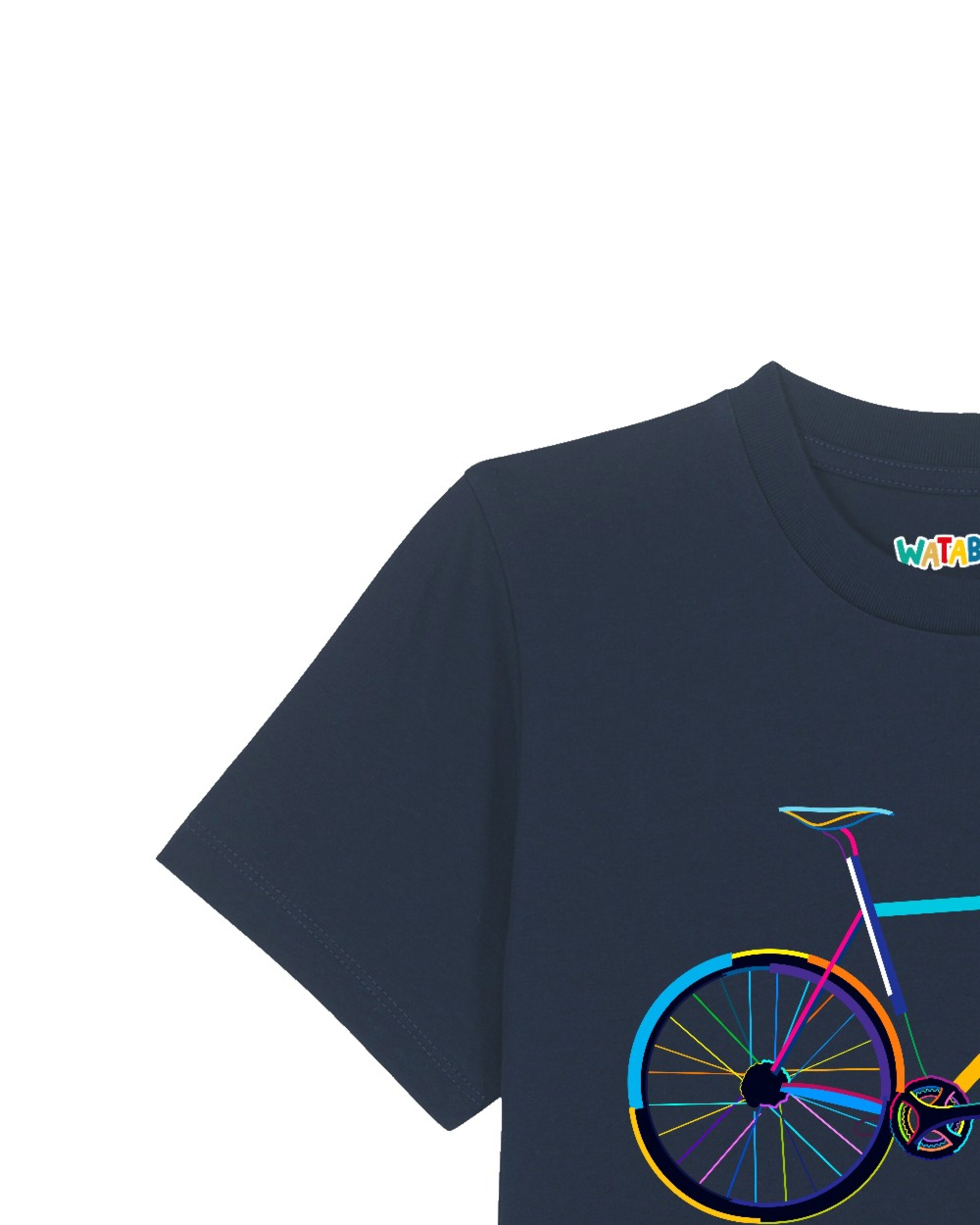T-Shirt 'Fahrrad by night' watabout.kids en bleu