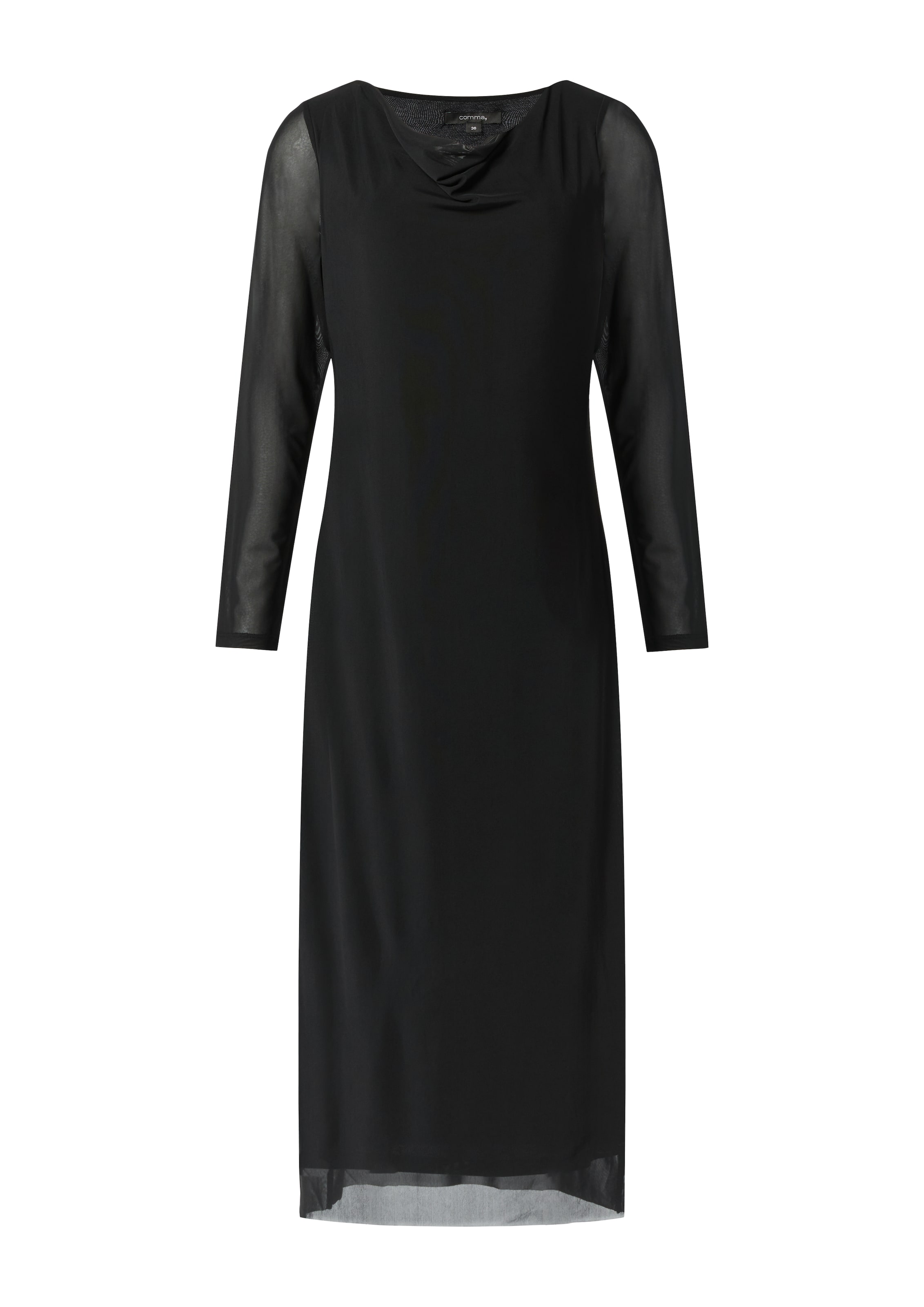 COMMA Kleid in Schwarz: Vorderseite