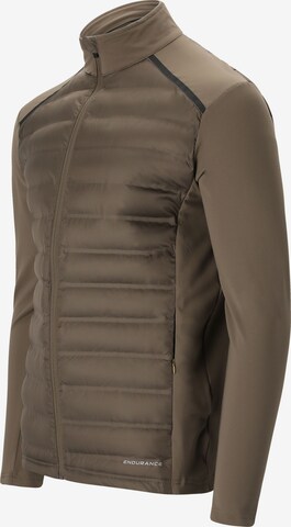 ENDURANCE Athletic Jacket 'MIDAN' in Brown