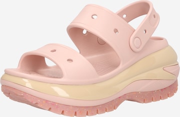 Crocs Sandals 'Classic Mega Crush' in Pink: front