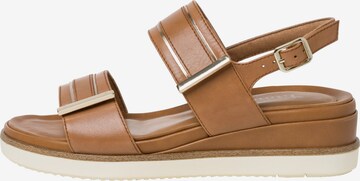 TAMARIS Sandals 'Pure Relax' in Brown