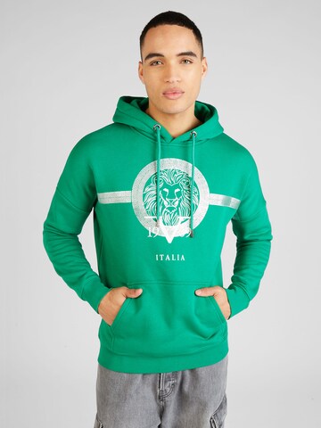 19V69 ITALIA Sweatshirt 'Clint' i grønn: forside