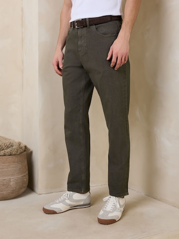 Next Slimfit Jeans in Groen: voorkant