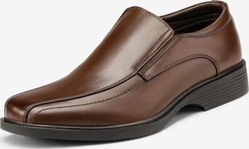 Bruno Marc Instappers 'Bruno Marc Herren Mokassin Anzugschuhe Slipper Slip on Business Schuhe' in Bruin: voorkant