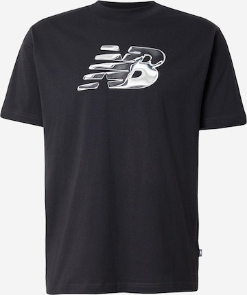 Tricou funcțional de la new balance pe negru: față