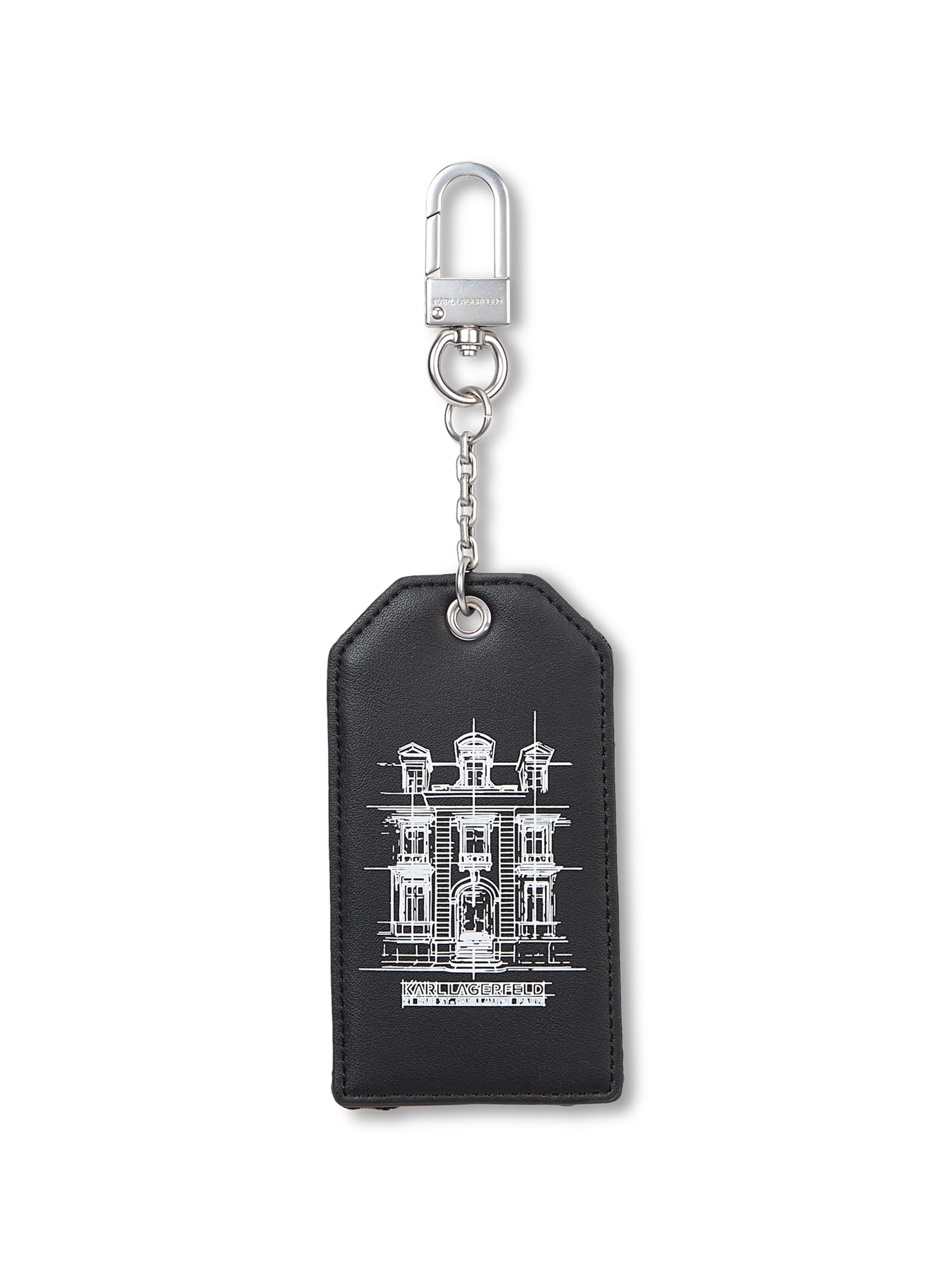 Porte-clés ' Schlüsselanhänger mit Maison de Karl-Illustration ' Karl Lagerfeld en noir : devant