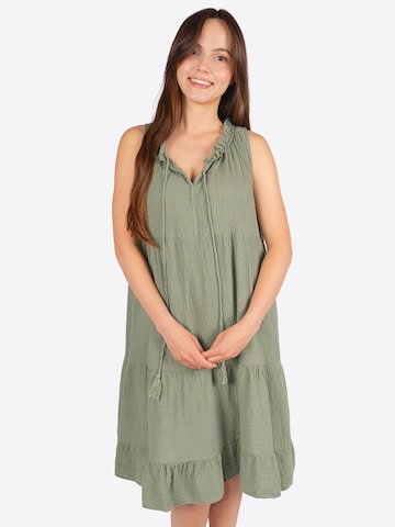 Robe Seasons of April en vert : devant