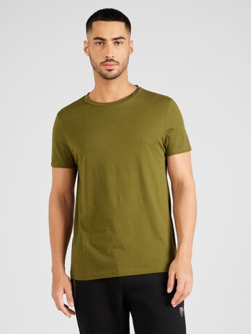 TOMMY HILFIGER T-shirt i grön: framsida