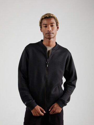 INDICODE JEANS Sweatjacke 'Youppa' in Schwarz: Vorderseite