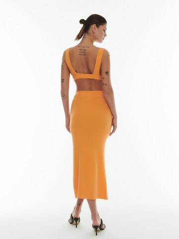 ABOUT YOU x Laura Giurcanu Skirt 'Thea' in Orange