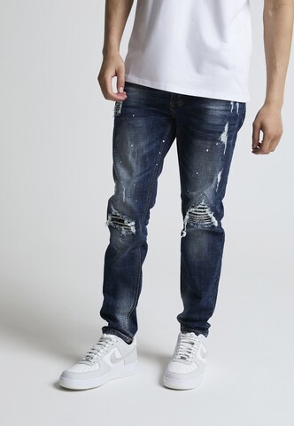 Alessandro Zavetti - Tapered Calças de ganga 'DAMIANO 2.0' em azul: frente