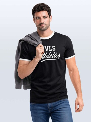 Neverless Shirt 'NVLS Athletics' in Black