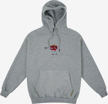 HOMEBOY Sweatshirt 'Monster' in Grey: front