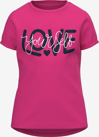 T-Shirt NAME IT en rose : devant