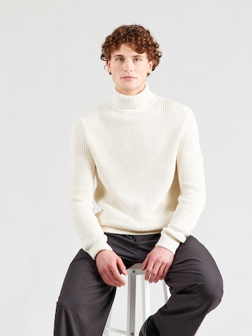JOOP! Jeans Pulóver 'Hollio' - fehér: elől