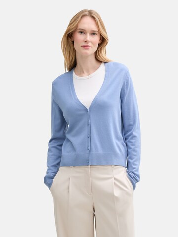 TOM TAILOR Gebreid vest in Blauw: voorkant