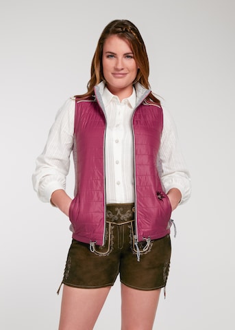 SPIETH & WENSKY Vest 'Wellna' in Pink: front