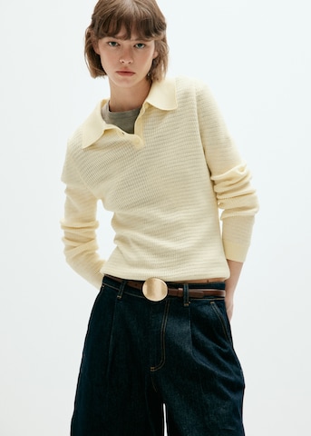 Pullover 'BOBBY' di MANGO in giallo: frontale