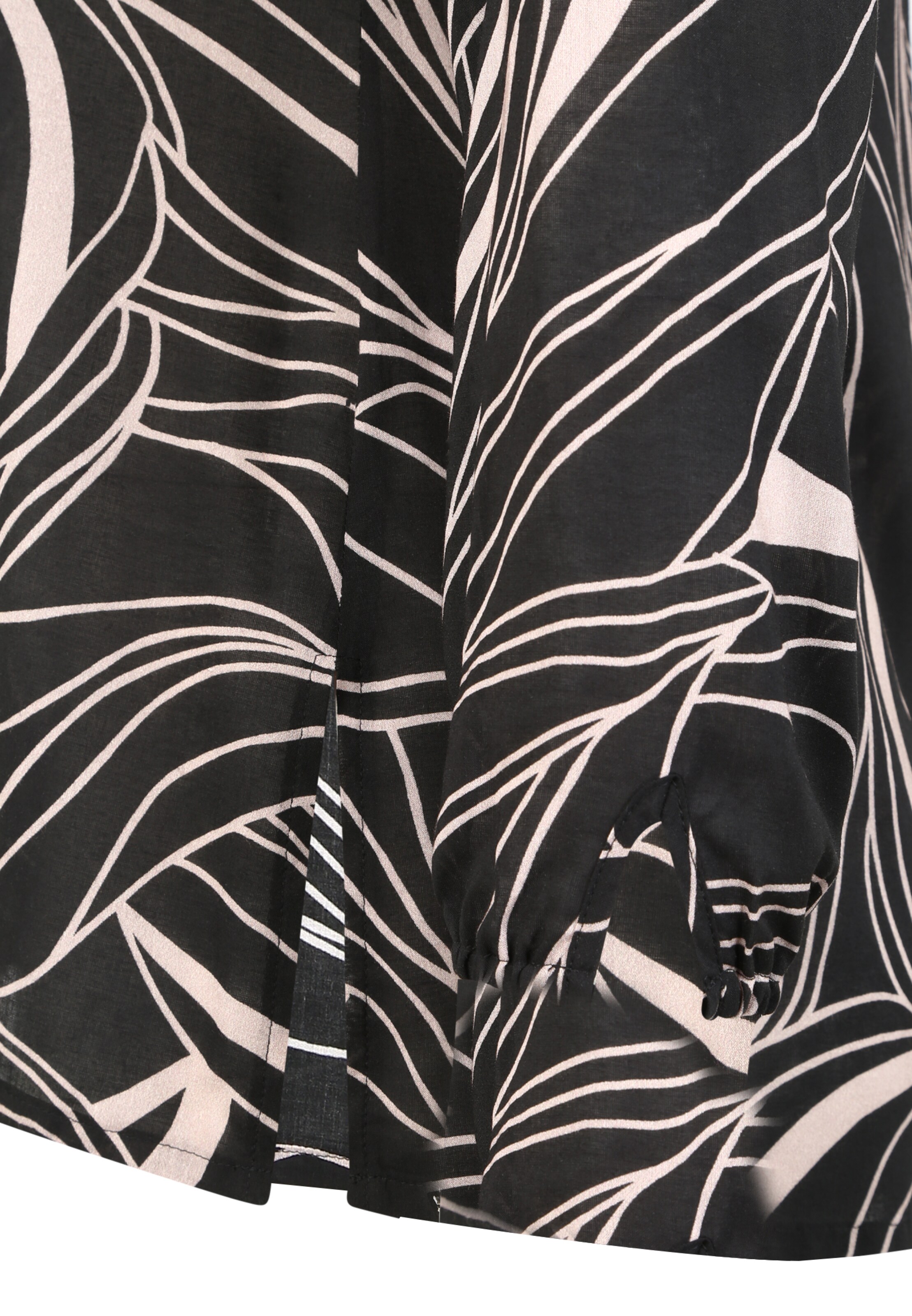 Doris Streich Bluse mit Allover-Print in Grau 