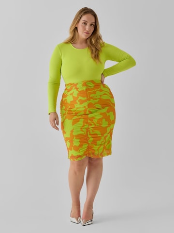 Vero Moda Collab Skirt 'JOANN' in Orange