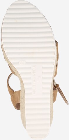 TOM TAILOR Sandalen met riem in Beige