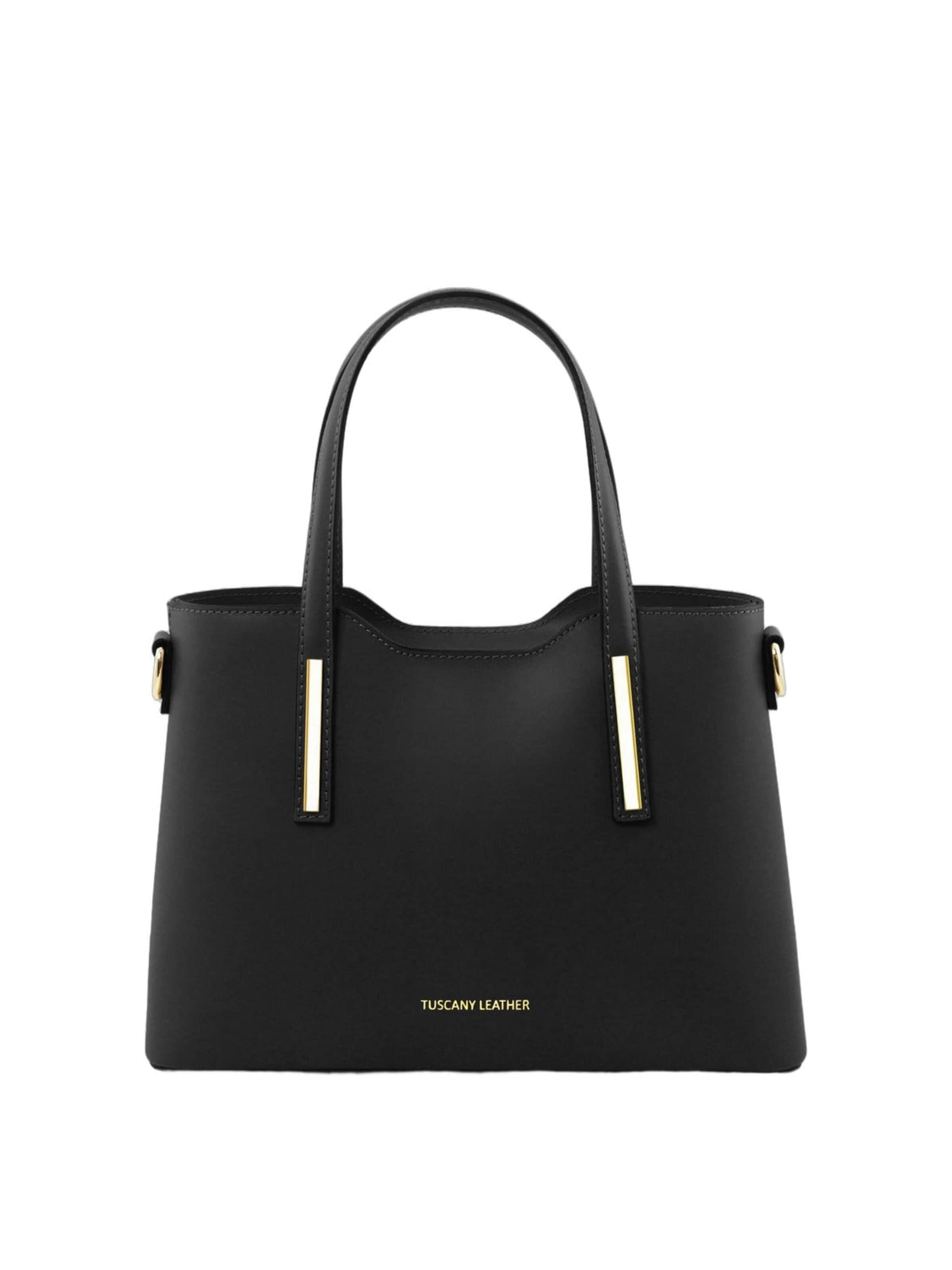 Tuscany Leather Poodlemiskott 'Olimpia', värv must: eest vaates