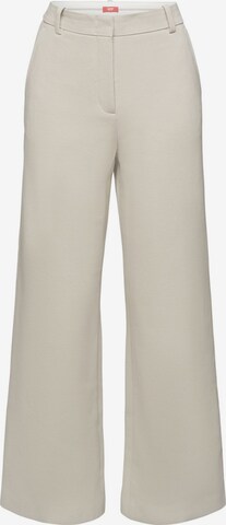 ESPRIT Wide leg Broek in Beige: voorkant