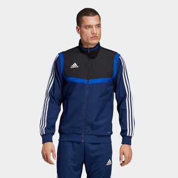 ADIDAS SPORTSWEAR Athletic Jacket 'Tiro 19' in Blue: front
