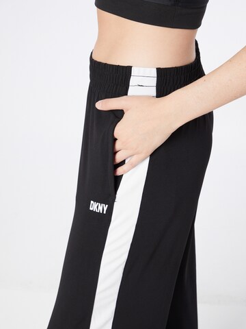 DKNY Performance Zvonové kalhoty Sportovní kalhoty – černá