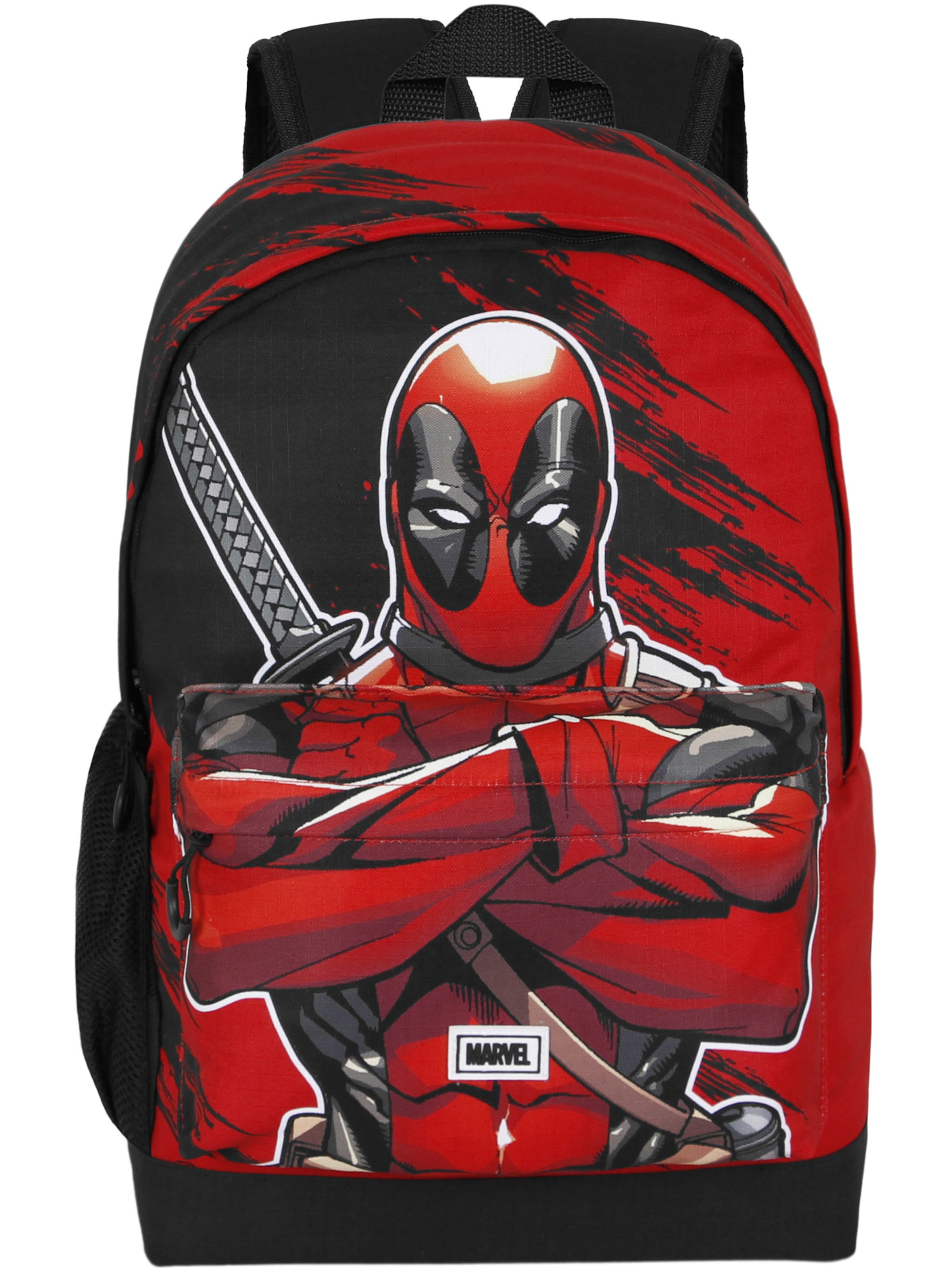 marvel Rugzak 'Deadpool Bad-Plus HS' in Rood: voorkant