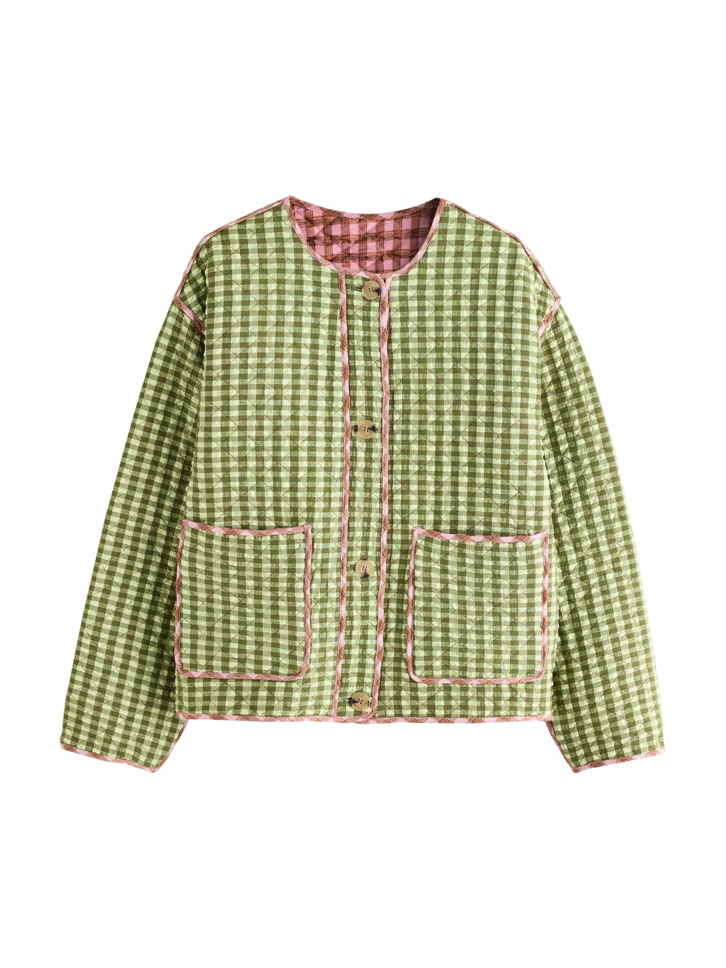 Next Tussenjas in Groen: voorkant