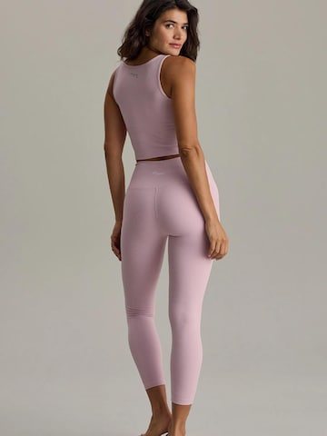 Hey Honey - Skinny Leggings 'Cropped & Ribbed Leggings' en rosa
