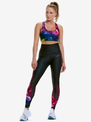 Skinny Pantalon de sport 'HWL102' Winshape en noir