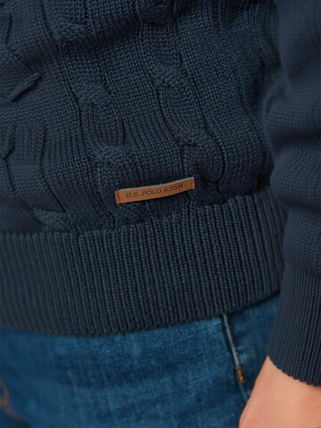 U.S. POLO ASSN. Pulóver ' UMDenny ' - kék