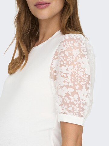 Only Maternity T-Shirt 'OLMALLIE' in Weiß