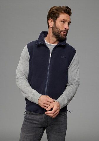 Man's World Vest in Blue: front
