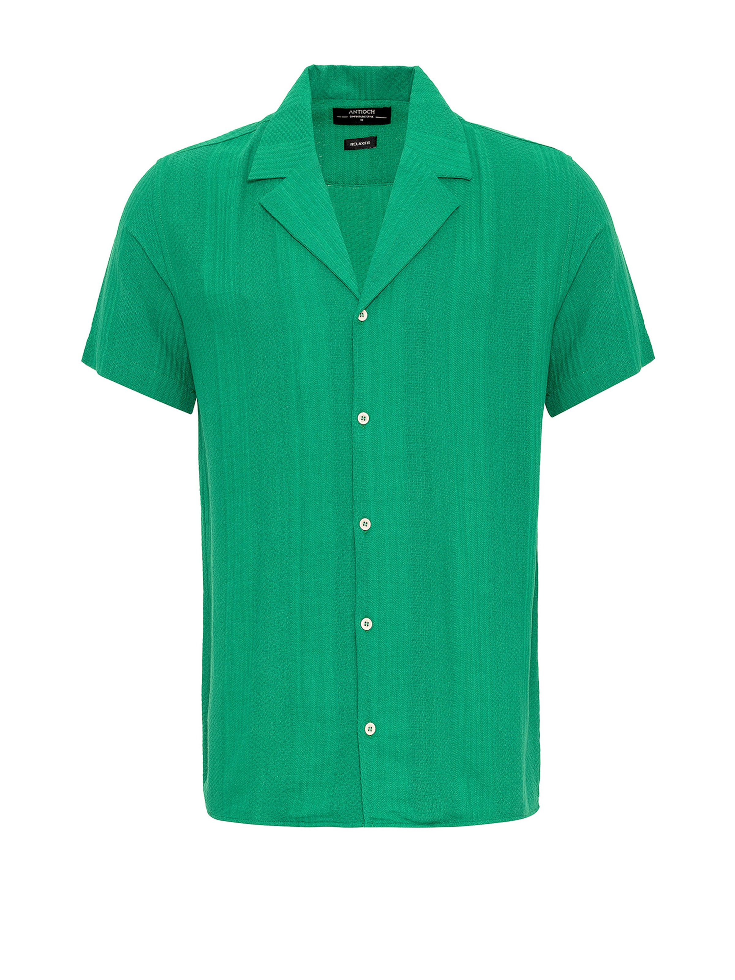 Antioch Rovný strih Košeľa - Zelená: predná strana