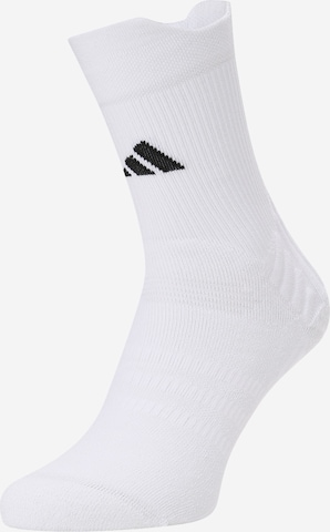 ADIDAS PERFORMANCE Athletic Socks in White: front