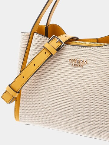 GUESS Handtasche 'Nicolette' in Gelb