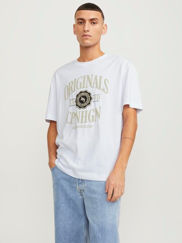 JACK & JONES T-Shirt 'Lucca' in Weiß: Vorderseite