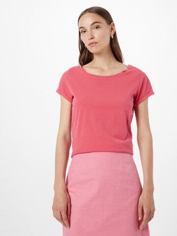 Ragwear Koszulka 'FLORAH' w kolorze różowy: przód