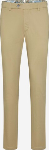 Coupe slim Pantalon chino 'Lupus' MMXGERMANY en beige : devant