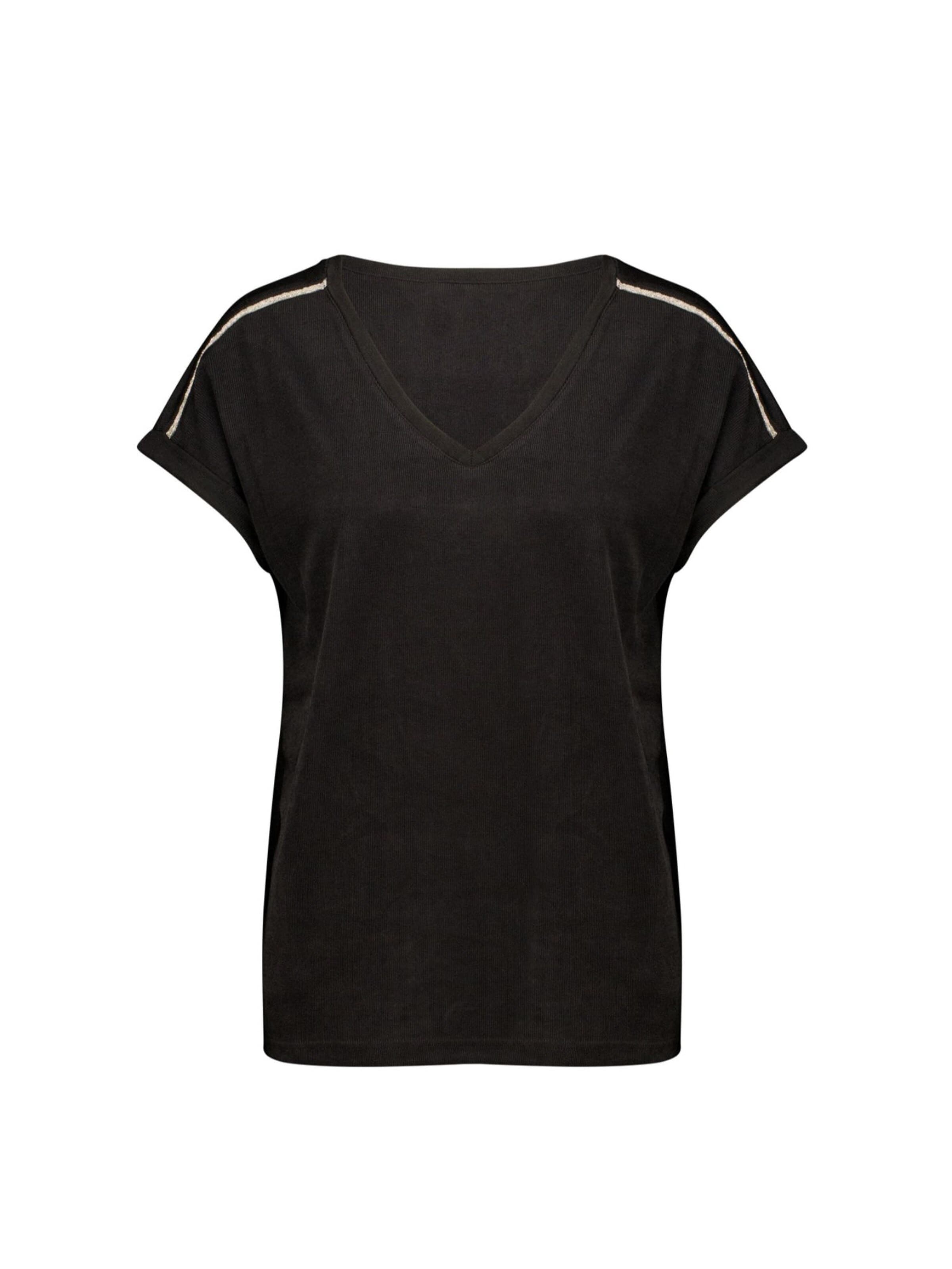T-shirt Deeluxe en noir : devant