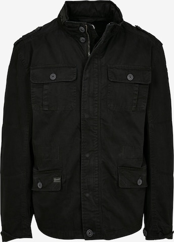 Brandit Between-season jacket 'Britannia' in Black: front