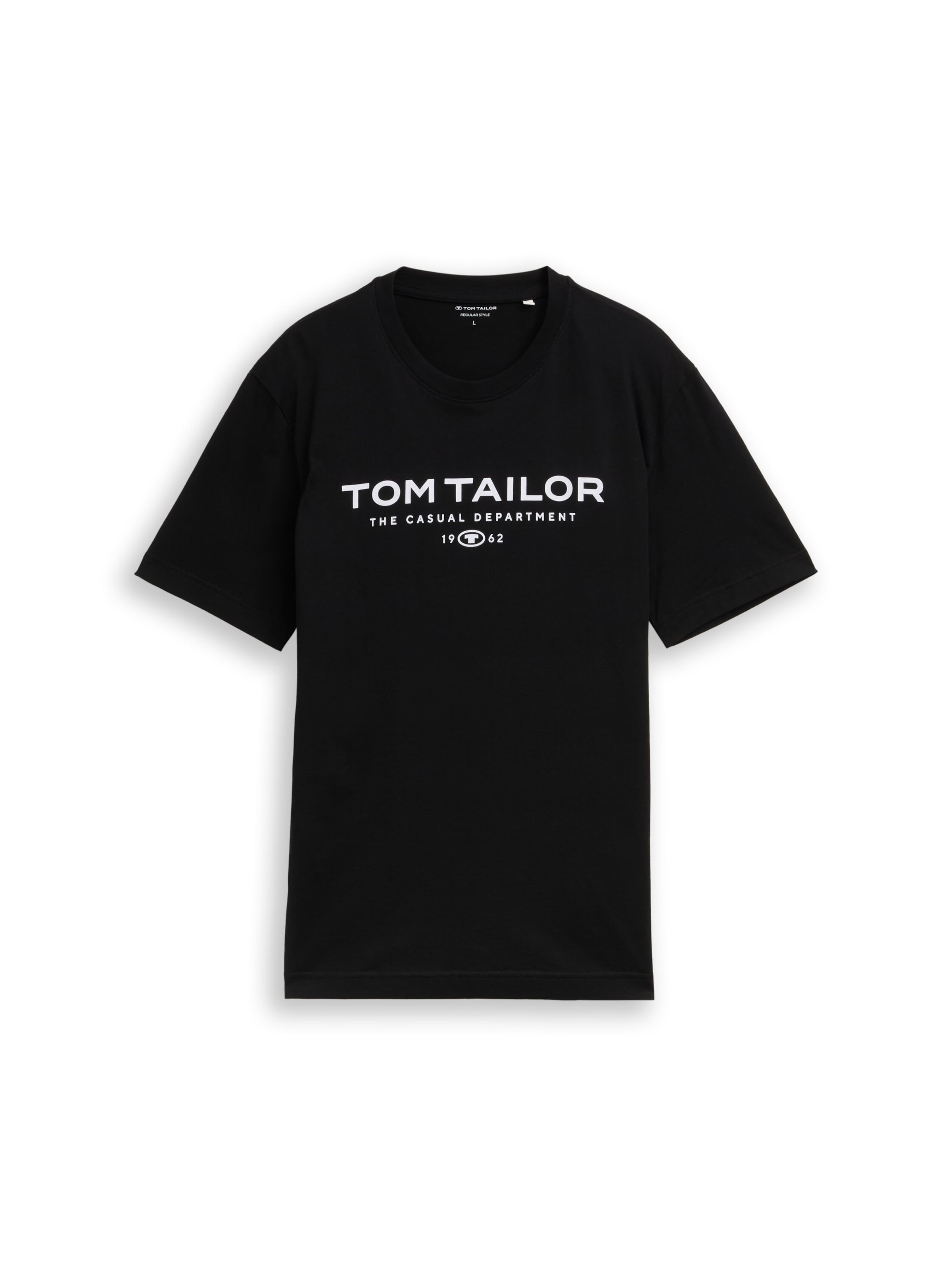 TOM TAILOR Shirt in Black: front