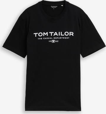 TOM TAILOR Koszulka w kolorze czarny: przód