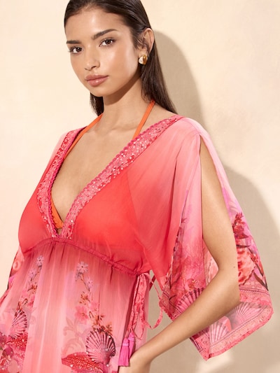 Lipsy Beach Dress in Orange / Red, Item view