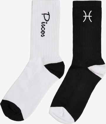 Chaussettes 'Zodiac' Mister Tee en noir : devant