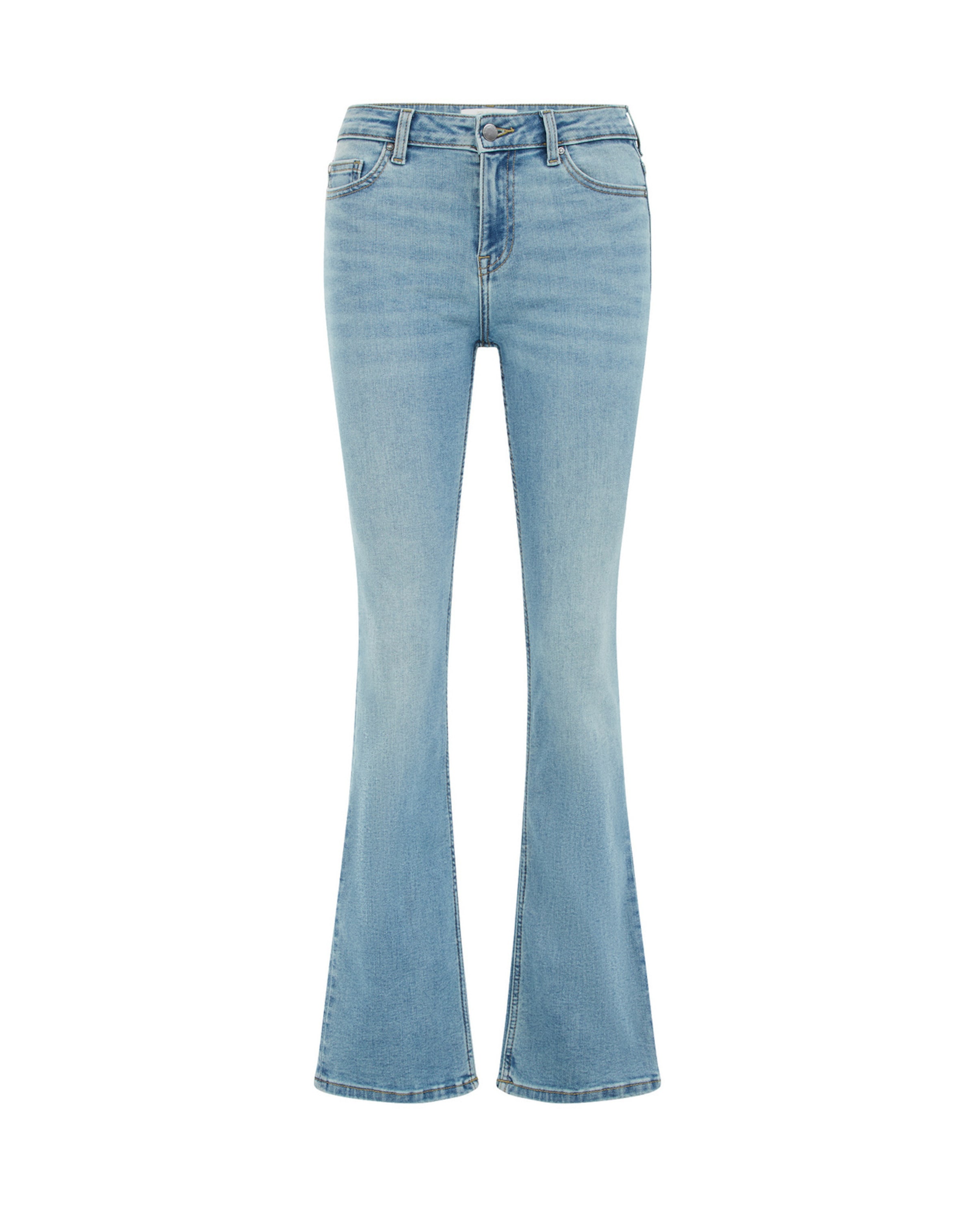 WE Fashion Alt laienev Teksapüksid, värv sinine: eest vaates